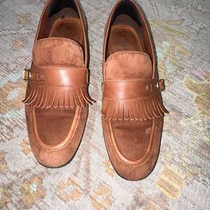 Aldo brown suede kiltie loafer dress shoe sz 7